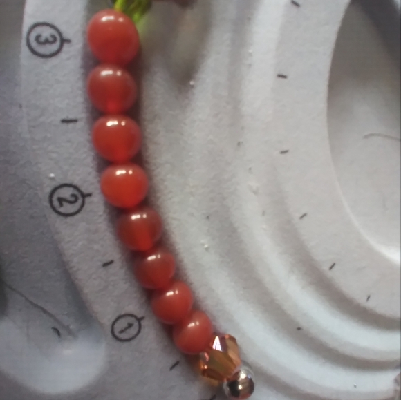 ✨️8" Boho Natural Carnelian Flower 🌼 Bracelet 🙂 Magnetic Closure!✨️ - Picture 9 of 10